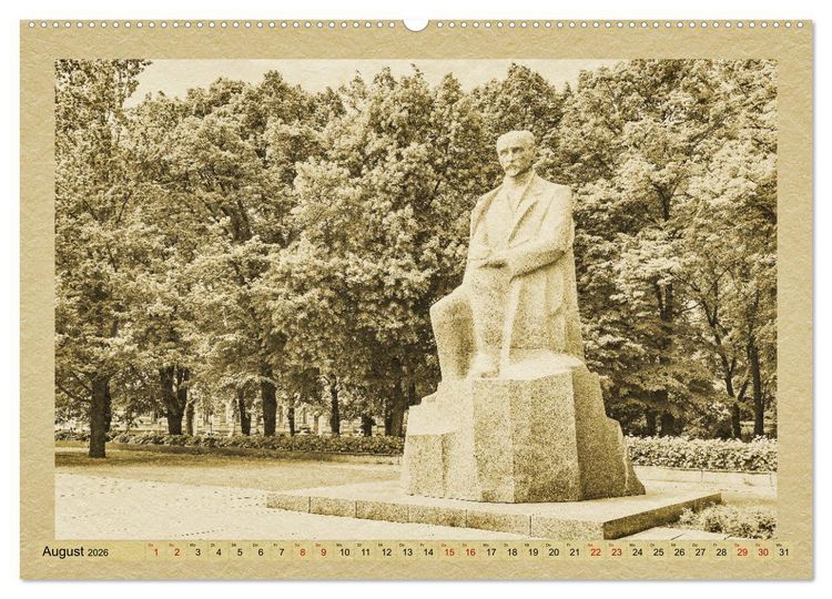 Produktbild: Riga &ndash; Ein Kalender im Zeitungsstil (hochwertiger Premium Wandkalender 2026 DIN A2 quer), Kunstdruck in Hochglanz
