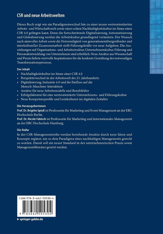 Produktbild: CSR und neue Arbeitswelten