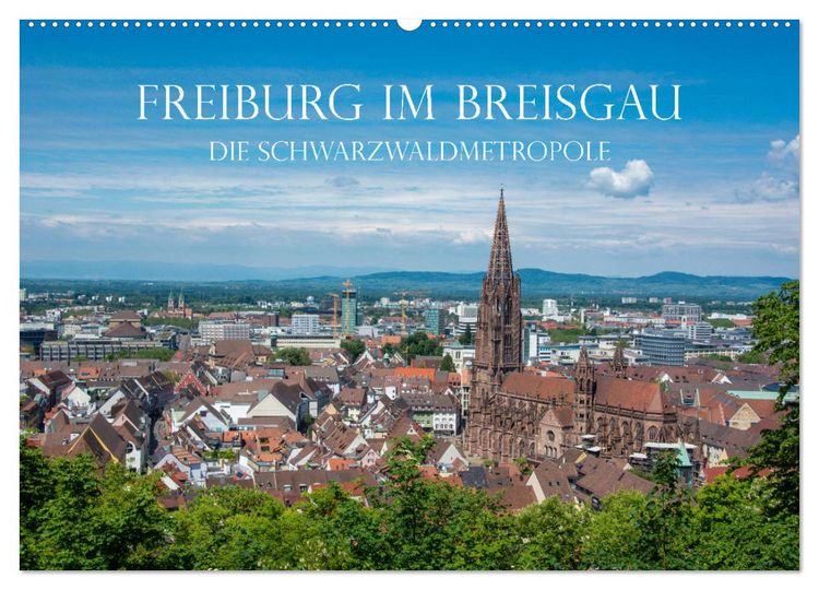 Produktbild: Freiburg im Breisgau - Die Schwarzwaldmetropole (Wandkalender 2026 DIN A2 quer), CALVENDO Monatskalender