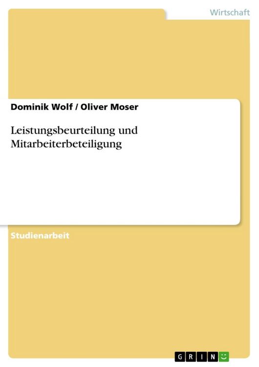 Produktbild: Leistungsbeurteilung und Mitarbeiterbeteiligung