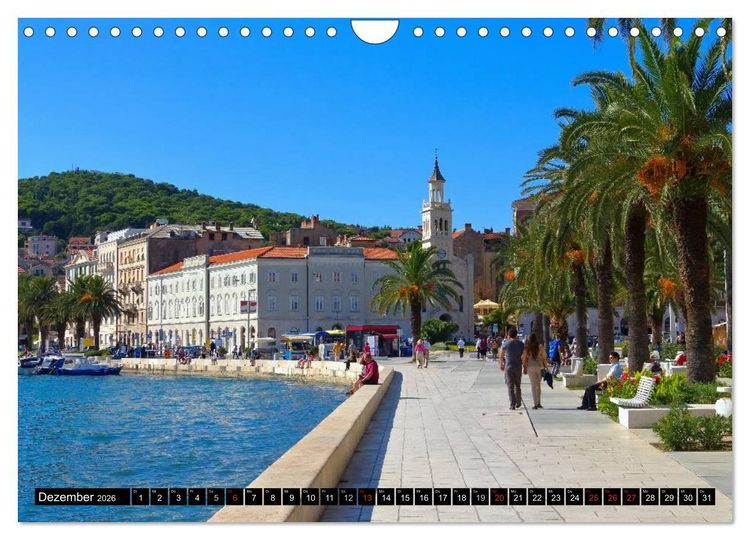 Produktbild: Split Metropole Dalmatiens (Wandkalender 2026 DIN A4 quer), CALVENDO Monatskalender