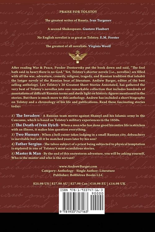 Produktbild: Leo Tolstoy's 5 Greatest Novellas Annotated