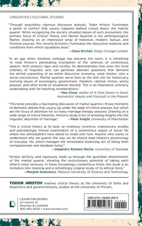 Produktbild: Critical Theory and Marital Quarrels