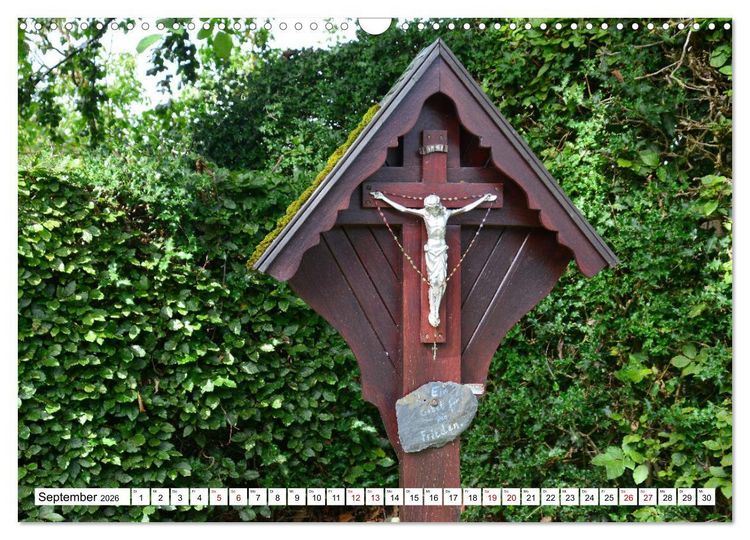 Produktbild: Kreuze und Kruzifixe rund um Simmerath in der Eifel (Wandkalender 2026 DIN A3 quer), CALVENDO Monatskalender