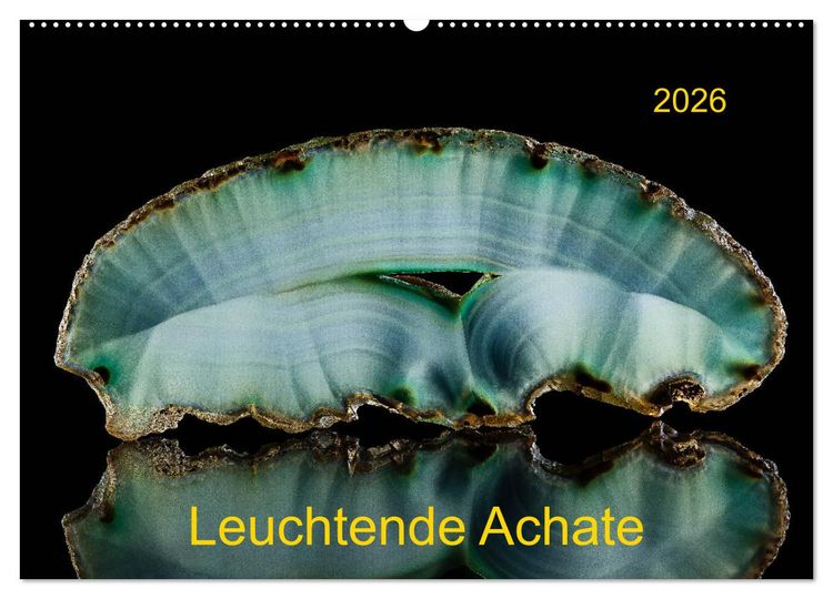 Produktbild: Leuchtende Achate (Wandkalender 2026 DIN A2 quer), CALVENDO Monatskalender