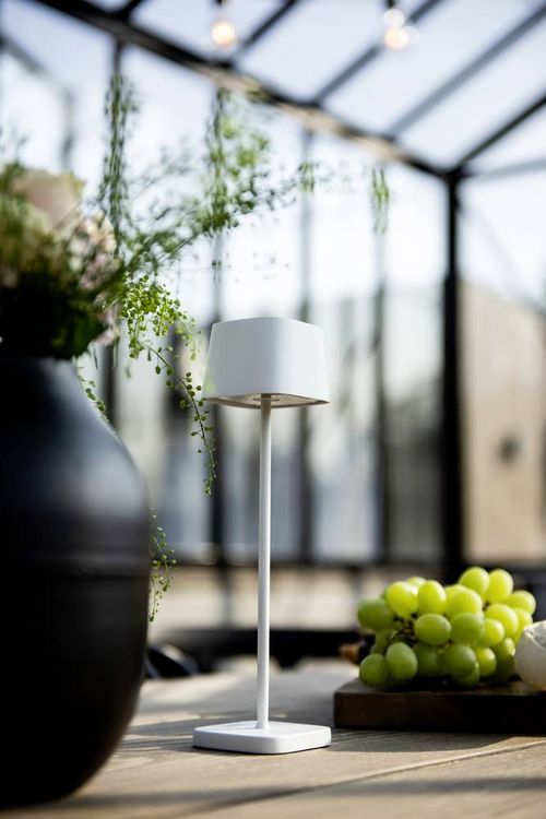 Produktbild: Konstsmide 7829-250 Capri LED-Akku-Tischlampe 2.2W Warmwei&szlig; Wei&szlig;