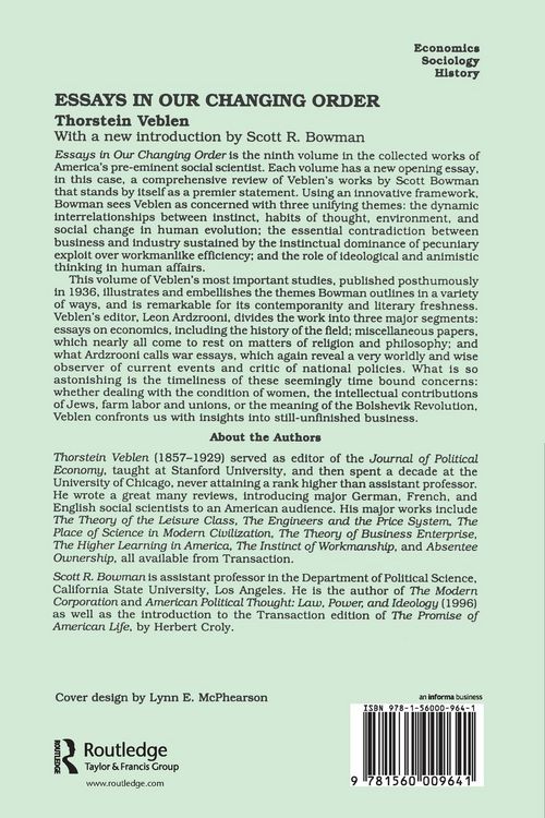Produktbild: Essays in Our Changing Order