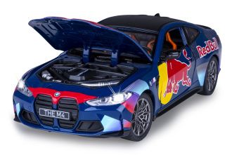 Produktbild: BMW M4 Diecast 1:24 blau inkl. Knopfzellen