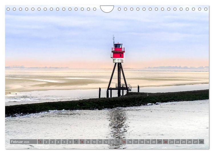 Produktbild: BORKUM Trauminsel in der Nordsee (Wandkalender 2026 DIN A4 quer), CALVENDO Monatskalender