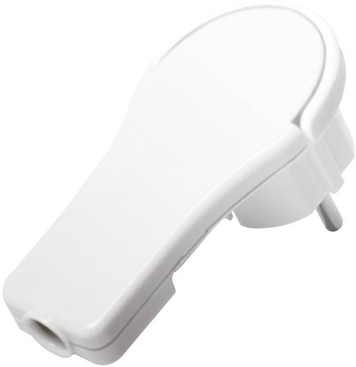 Produktbild: LogiLink LPS228 Schutzkontakt-Flachstecker Kunststoff mit Aussteckhilfe 230V Wei&szlig; IP20