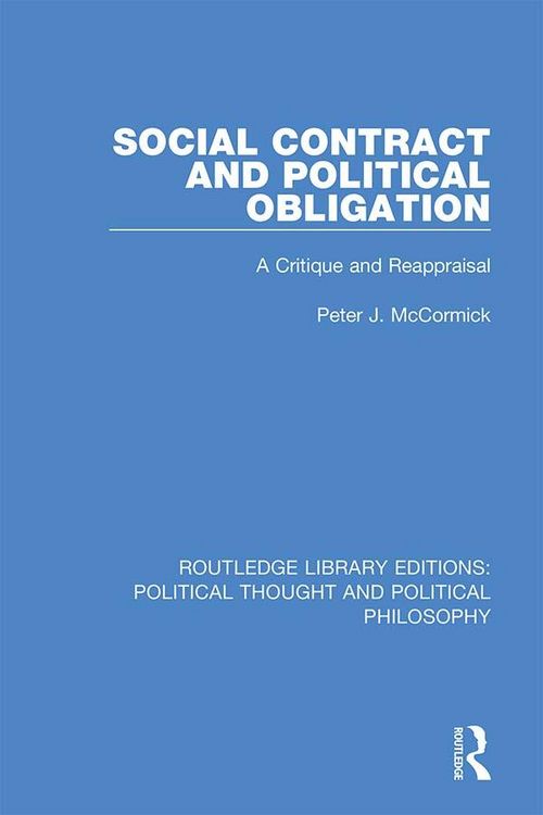 Produktbild: Social Contract and Political Obligation