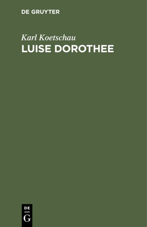 Produktbild: Luise Dorothee
