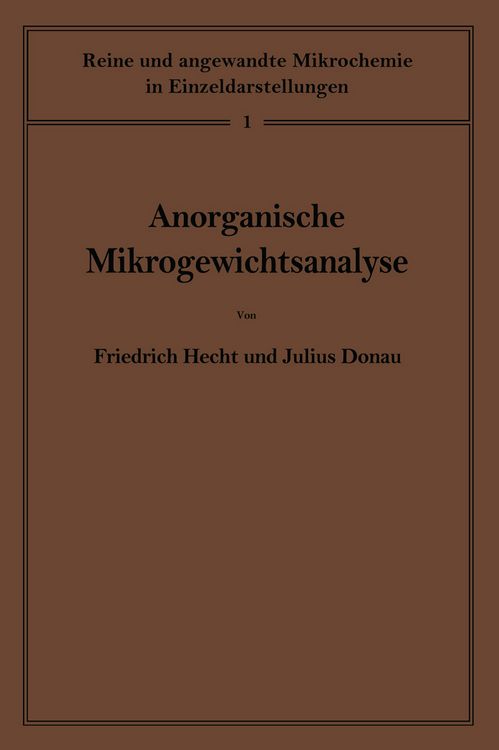 Produktbild: Anorganische Mikrogewichtsanalyse