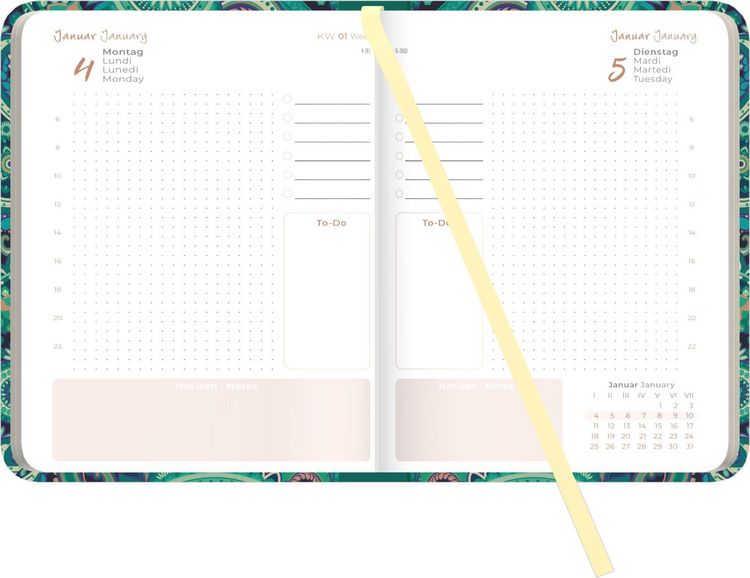 Produktbild: Daily Journal Paisley 2027