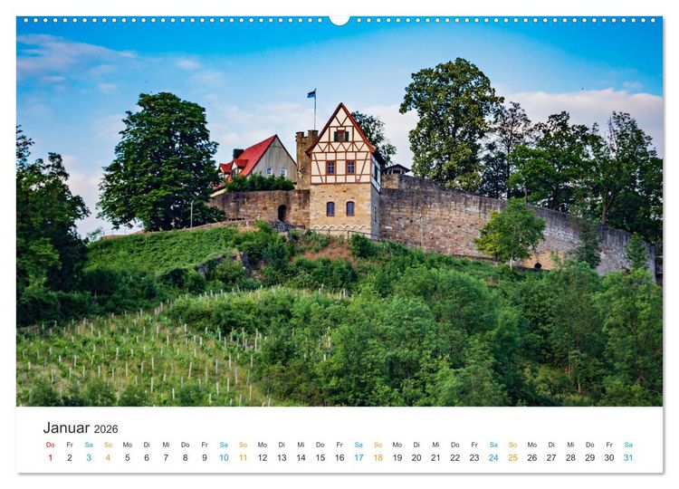 Produktbild: Ha&szlig;berge - Burgen und Burgruinen (hochwertiger Premium Wandkalender 2026 DIN A2 quer), Kunstdruck in Hochglanz