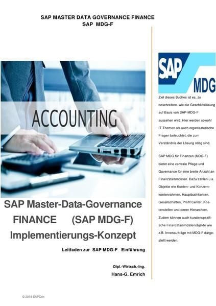 Produktbild: SAP Master-Data-Governance FINANCE (SAP MDG-F) Implementierungs-Konzept