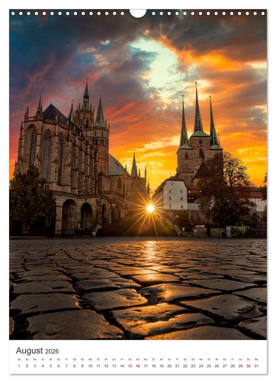 Produktbild: Erfurt - Die romantische Altstadt (Wandkalender 2026 DIN A3 hoch), CALVENDO Monatskalender