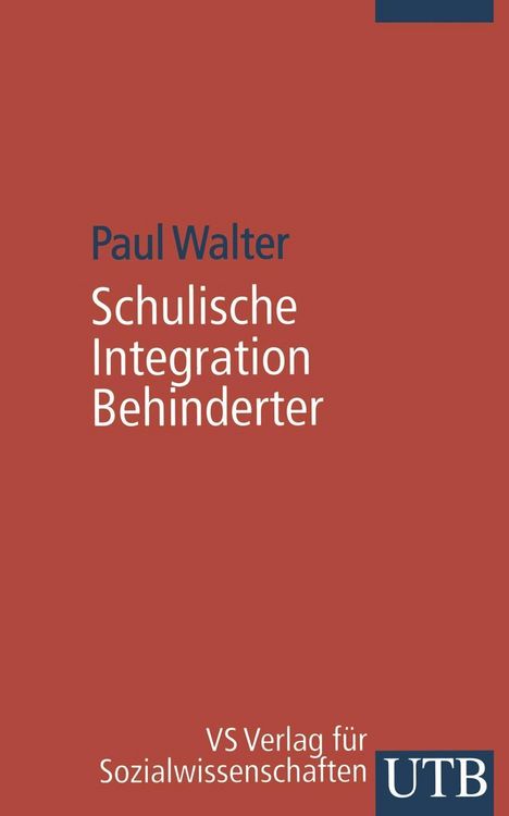Produktbild: Schulische Integration Behinderter