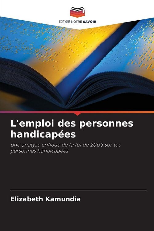 Produktbild: L'emploi des personnes handicap&eacute;es