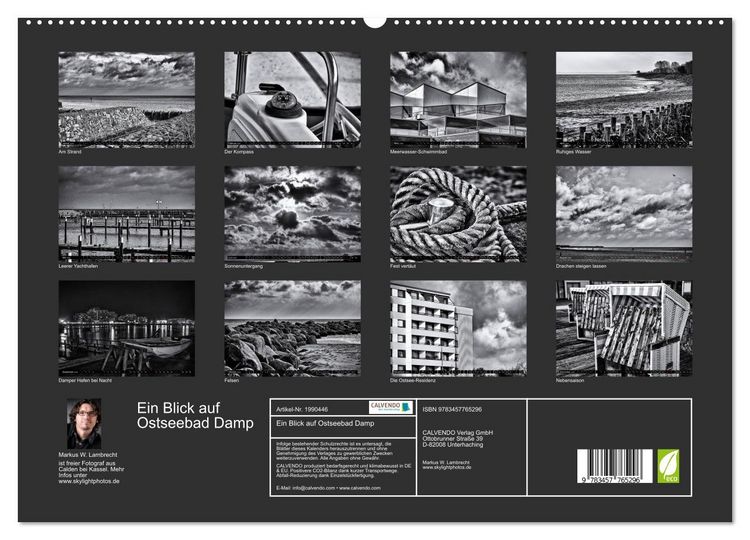 Produktbild: Ein Blick auf Ostseebad Damp (hochwertiger Premium Wandkalender 2026 DIN A2 quer), Kunstdruck in Hochglanz
