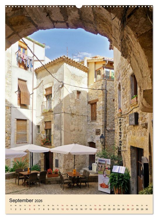 Produktbild: Besal&uacute; - Mittelalter im Hinterland der Costa Brava (hochwertiger Premium Wandkalender 2026 DIN A2 hoch), Kunstdruck in Hochglanz