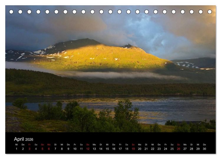 Produktbild: Lichter des Nordens (Tischkalender 2026 DIN A5 quer), CALVENDO Monatskalender