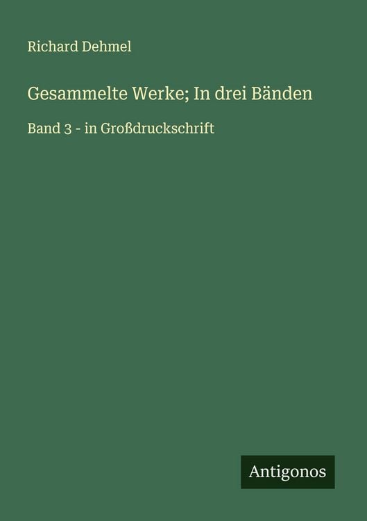 Produktbild: Gesammelte Werke; In drei B&auml;nden