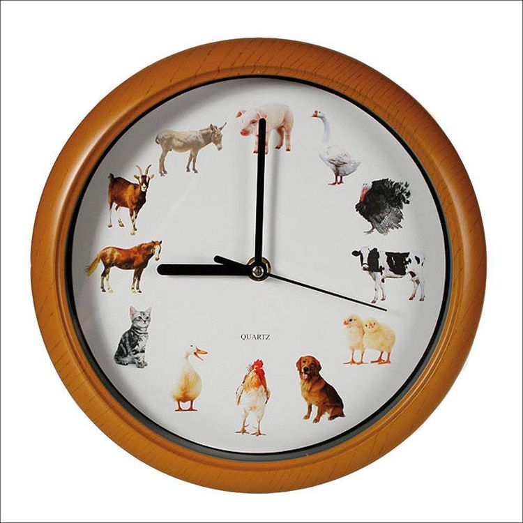 Produktbild: Wanduhr Bauernhof mit Tierstimmen