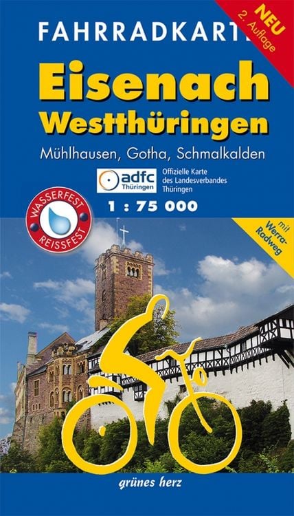 Produktbild: Eisenach Westthüringen Fahrradkarte