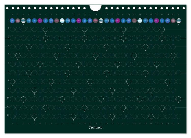 Produktbild: Perlenkalender (Wandkalender 2027 DIN A4 quer), CALVENDO Monatskalender