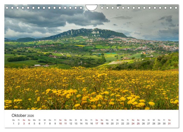 Produktbild: San Marino Die &auml;lteste Republik der Welt (Wandkalender 2026 DIN A4 quer), CALVENDO Monatskalender