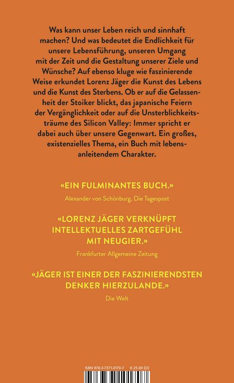 Die Kunst des Lebens, die Kunst des Sterbens