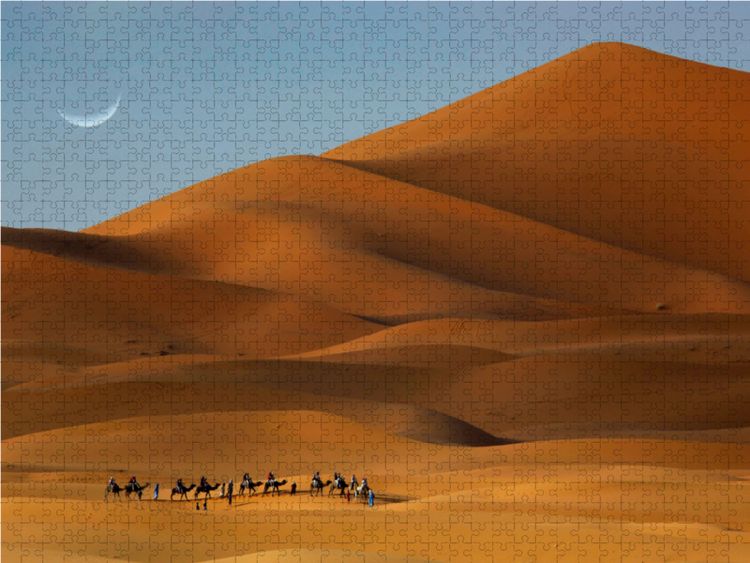 Produktbild: CALVENDO Puzzle Erg Chebbi, Merzouga, Morocco 1000 Teile Lege-Gr&ouml;&szlig;e 64 x 48 cm Foto-Puzzle Bild von Christian Heeb