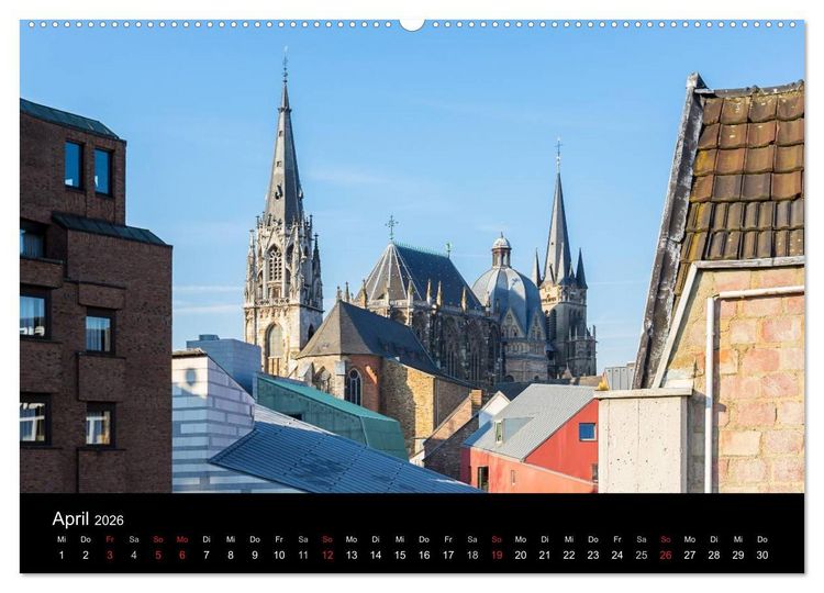 Produktbild: Aachen - ming He&auml;metstadt (Wandkalender 2026 DIN A2 quer), CALVENDO Monatskalender