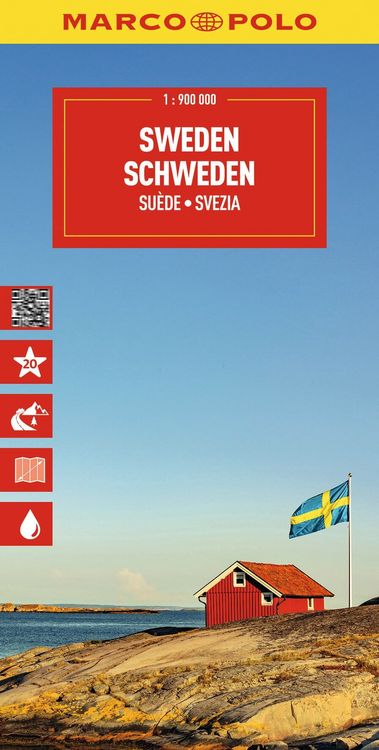 Produktbild: MARCO POLO Reisekarte Schweden 1:900.000
