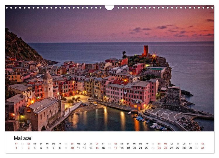 Produktbild: Blick auf die Ligurische K&uuml;ste (Wandkalender 2026 DIN A3 quer), CALVENDO Monatskalender