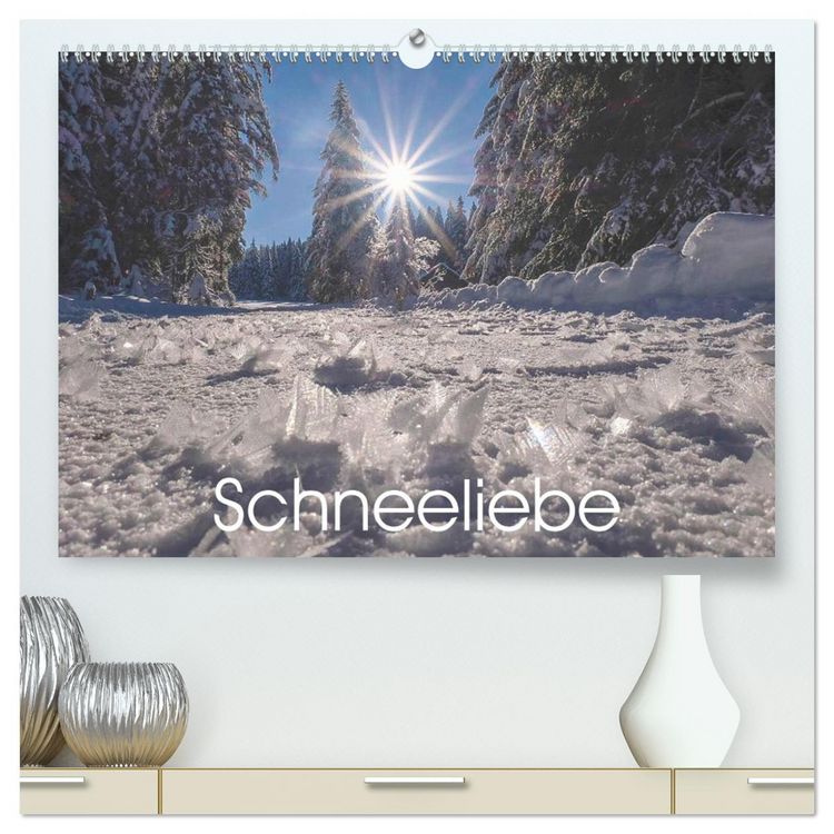 Produktbild: Schneeliebe (hochwertiger Premium Wandkalender 2026 DIN A2 quer), Kunstdruck in Hochglanz