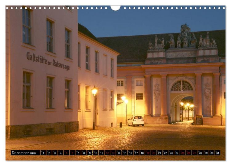 Produktbild: Potsdam zwischen Nacht und blauer Stunde (Wandkalender 2026 DIN A3 quer), CALVENDO Monatskalender