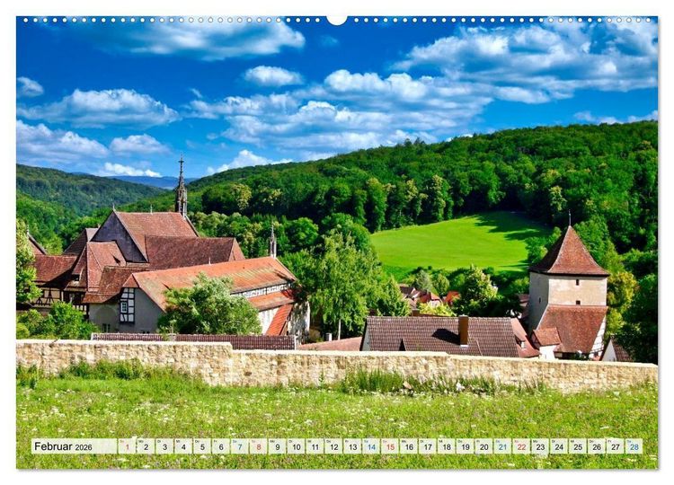 Produktbild: Rund um T&uuml;bingen und Sch&ouml;nbuch (hochwertiger Premium Wandkalender 2026 DIN A2 quer), Kunstdruck in Hochglanz