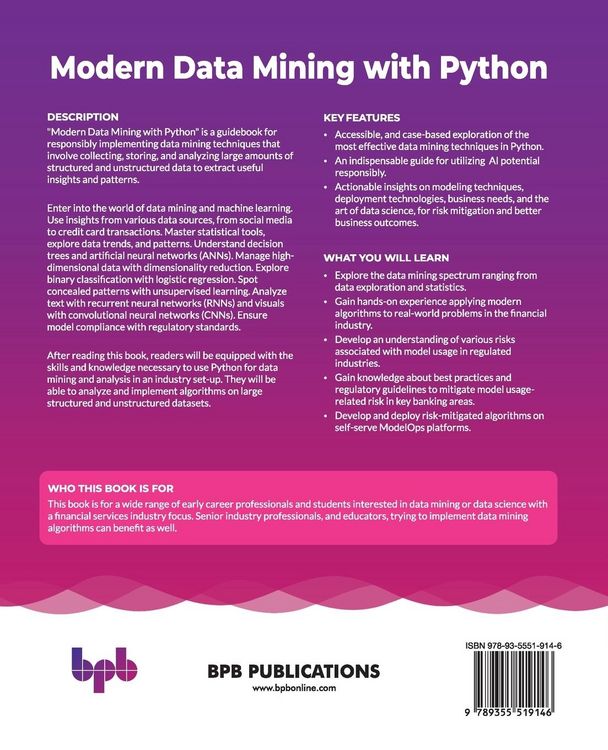 Produktbild: Modern Data Mining with Python
