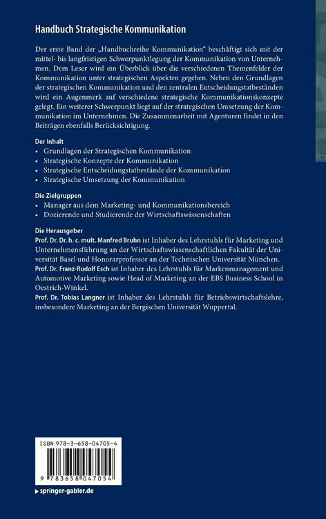 Produktbild: Handbuch Strategische Kommunikation