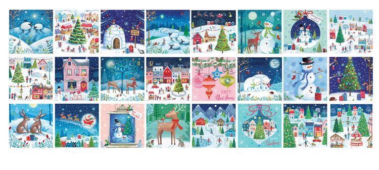 Produktbild: Puzzle Adventskalender - 1200 Teile Christmas Village