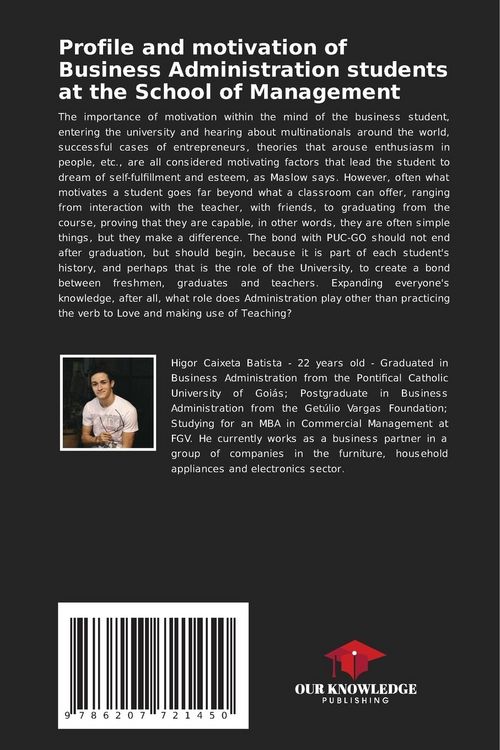 Produktbild: Profile and motivation of Business Administration students at the School of Management