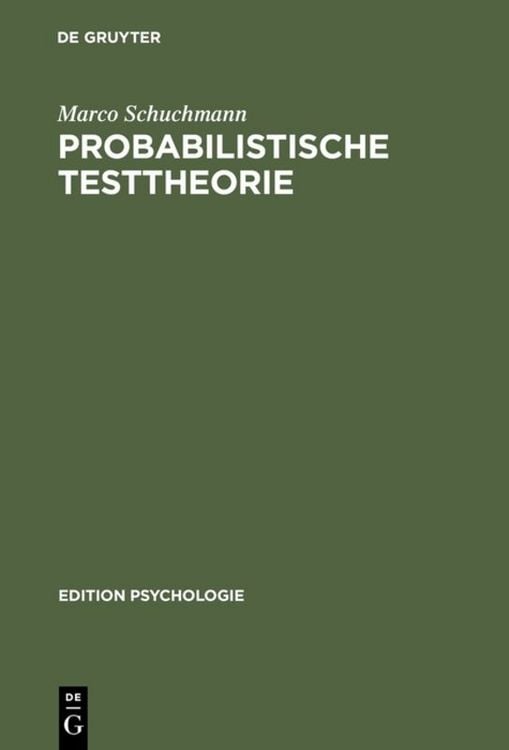 Produktbild: Probabilistische Testtheorie