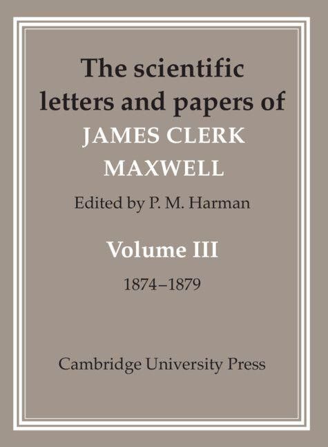 Produktbild: Letters of James Clerk Maxwell v3
