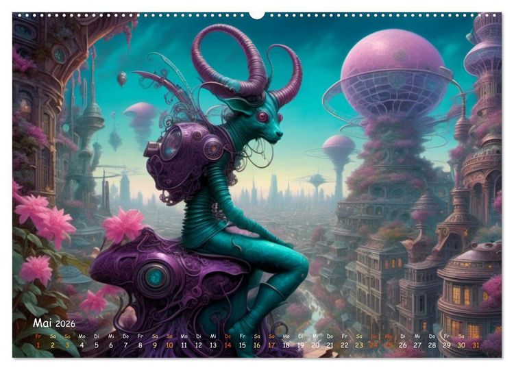Produktbild: unm&ouml;gliche Traumwelten (Wandkalender 2026 DIN A2 quer), CALVENDO Monatskalender