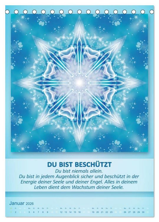 Produktbild: Light Energy Mandalas - Kalender - Vol. 1 (Tischkalender 2026 DIN A5 hoch), CALVENDO Monatskalender