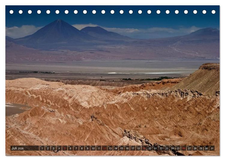 Produktbild: Atacama W&uuml;ste - Landschaften der Extreme (Tischkalender 2026 DIN A5 quer), CALVENDO Monatskalender