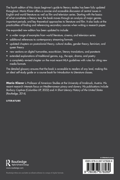 Produktbild: An Introduction to Literary Studies