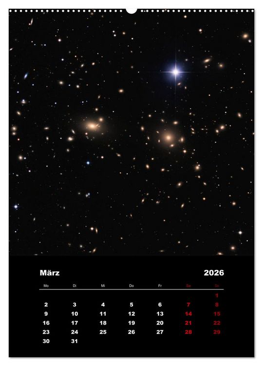 Produktbild: Das Universum (Wandkalender 2026 DIN A2 hoch), CALVENDO Monatskalender